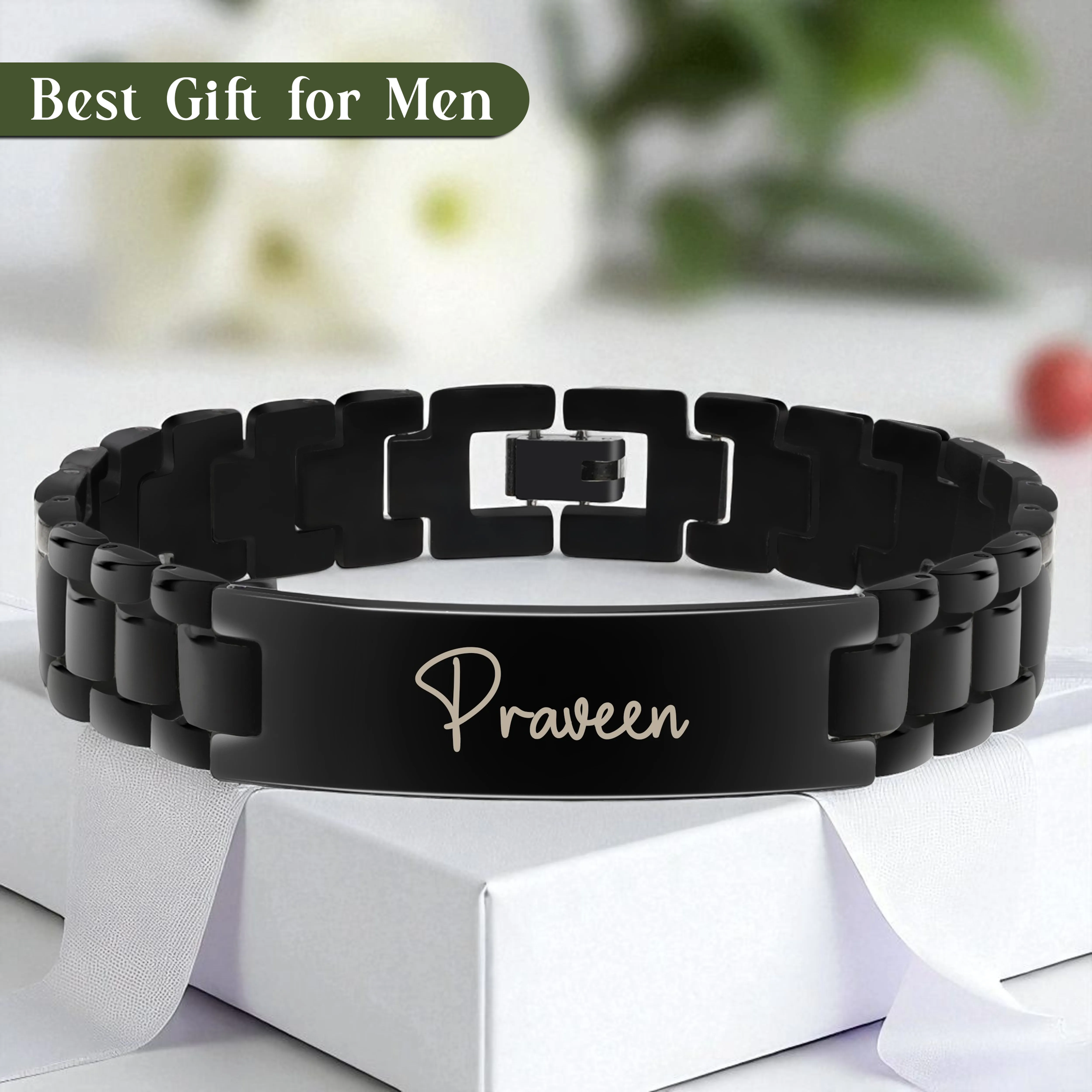 Personalized Wrist Mark Metal Bracelet For Men